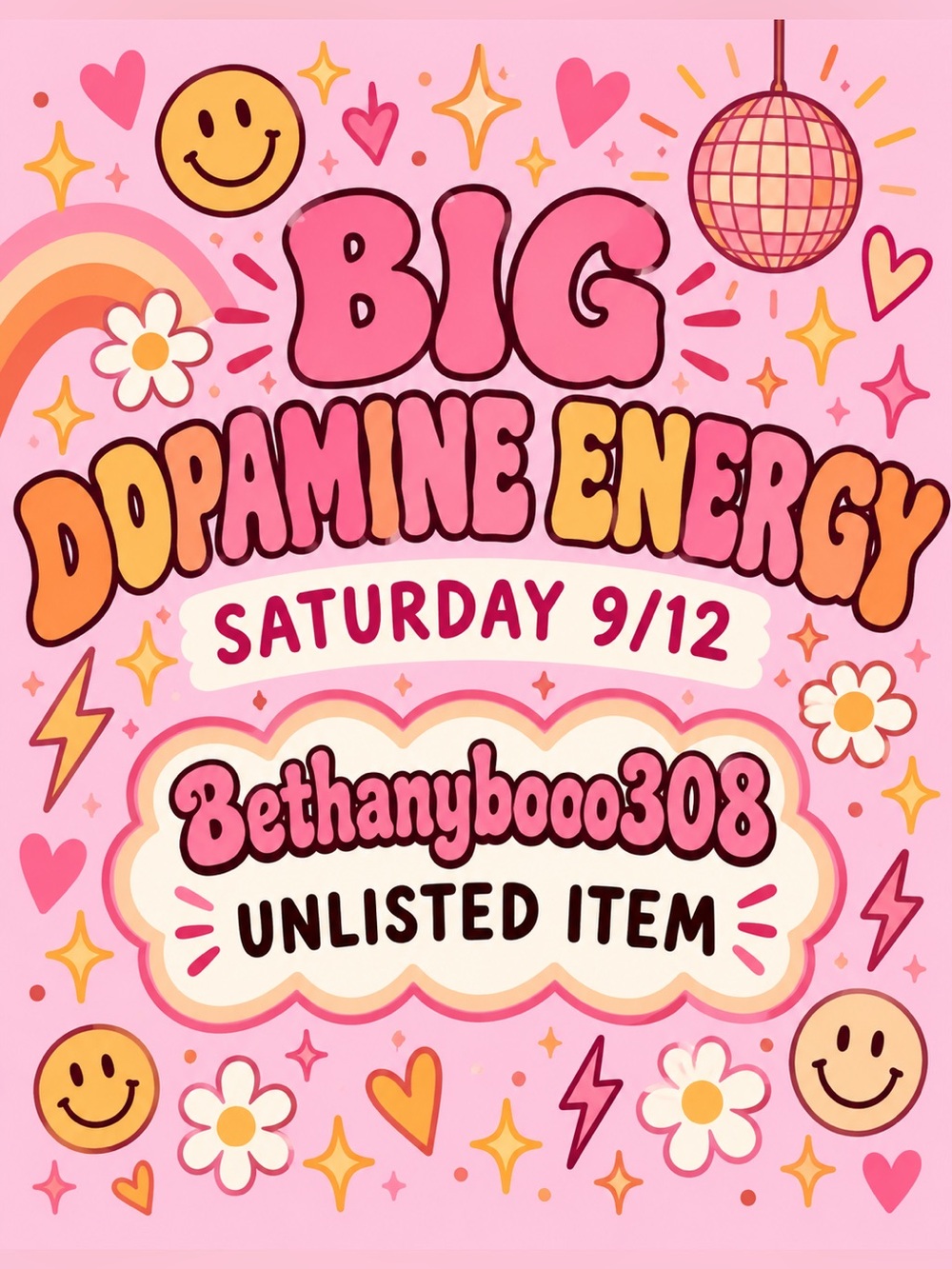 CONGRATS! You won Bethany’s UNLISTED BDE 9/12 🌈Live Show item! 💜